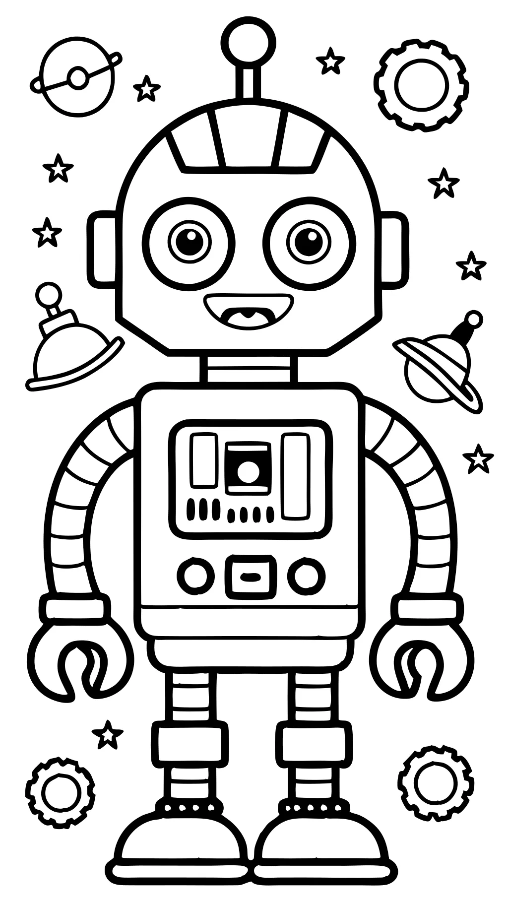 coloring pages of robots